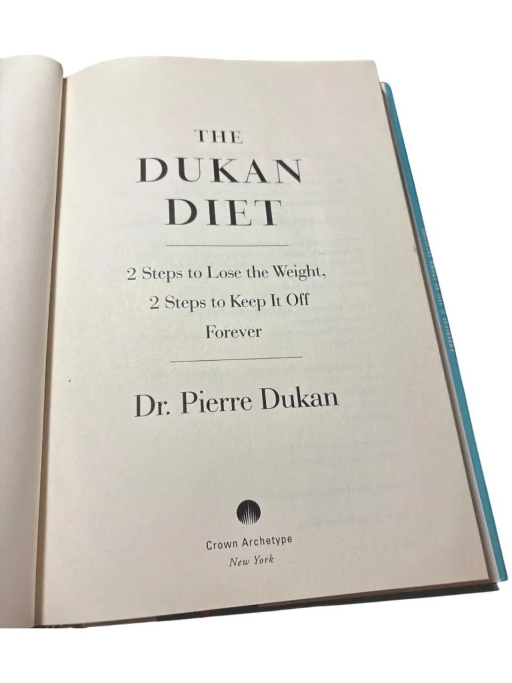 The Dukan Diet Book By Dr. Pierre Dukan New Hardcover Jacket 2011